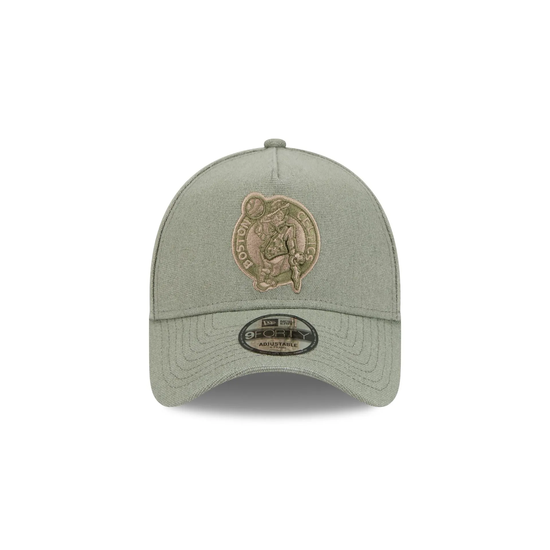 Boston Celtics Logo Essentials Olive 9FORTY A-Frame Snapback Hat sold by New Era product image thumbnail 2