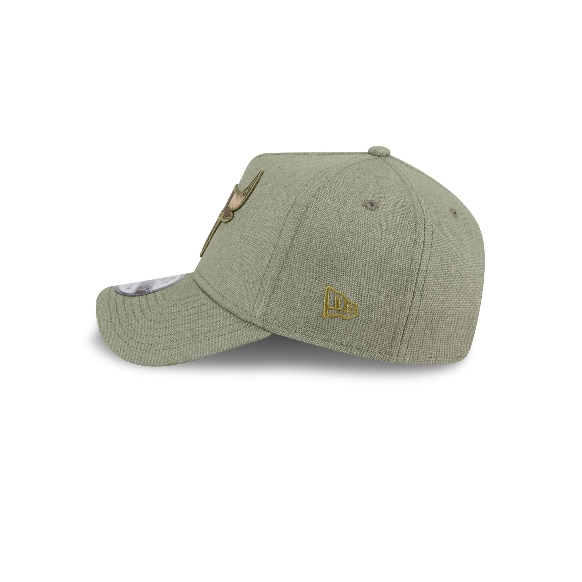 Chicago Bulls Logo Essentials Olive 9FORTY A-Frame Snapback Hat sold by New Era product image thumbnail 4
