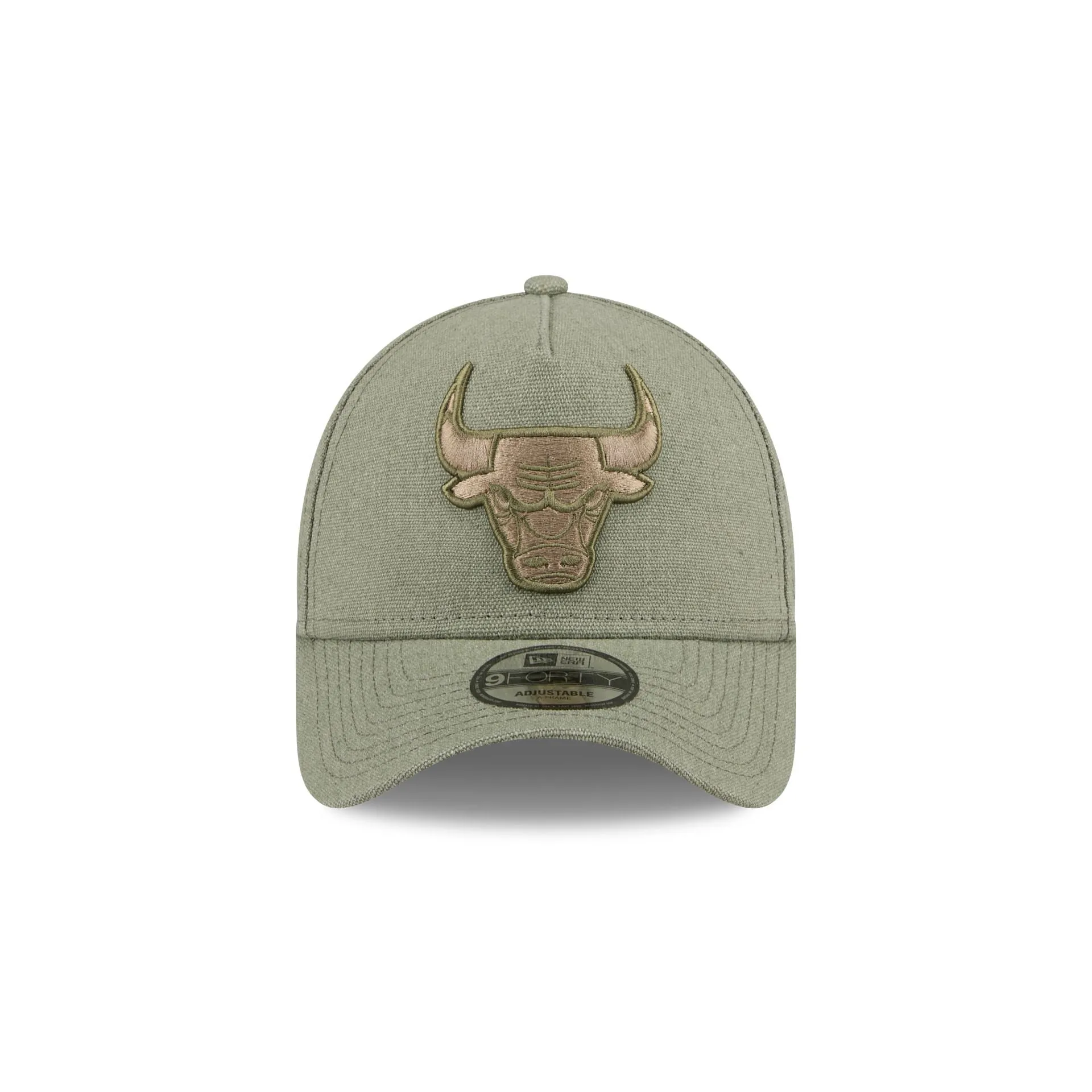 Chicago Bulls Logo Essentials Olive 9FORTY A-Frame Snapback Hat sold by New Era product image thumbnail 2