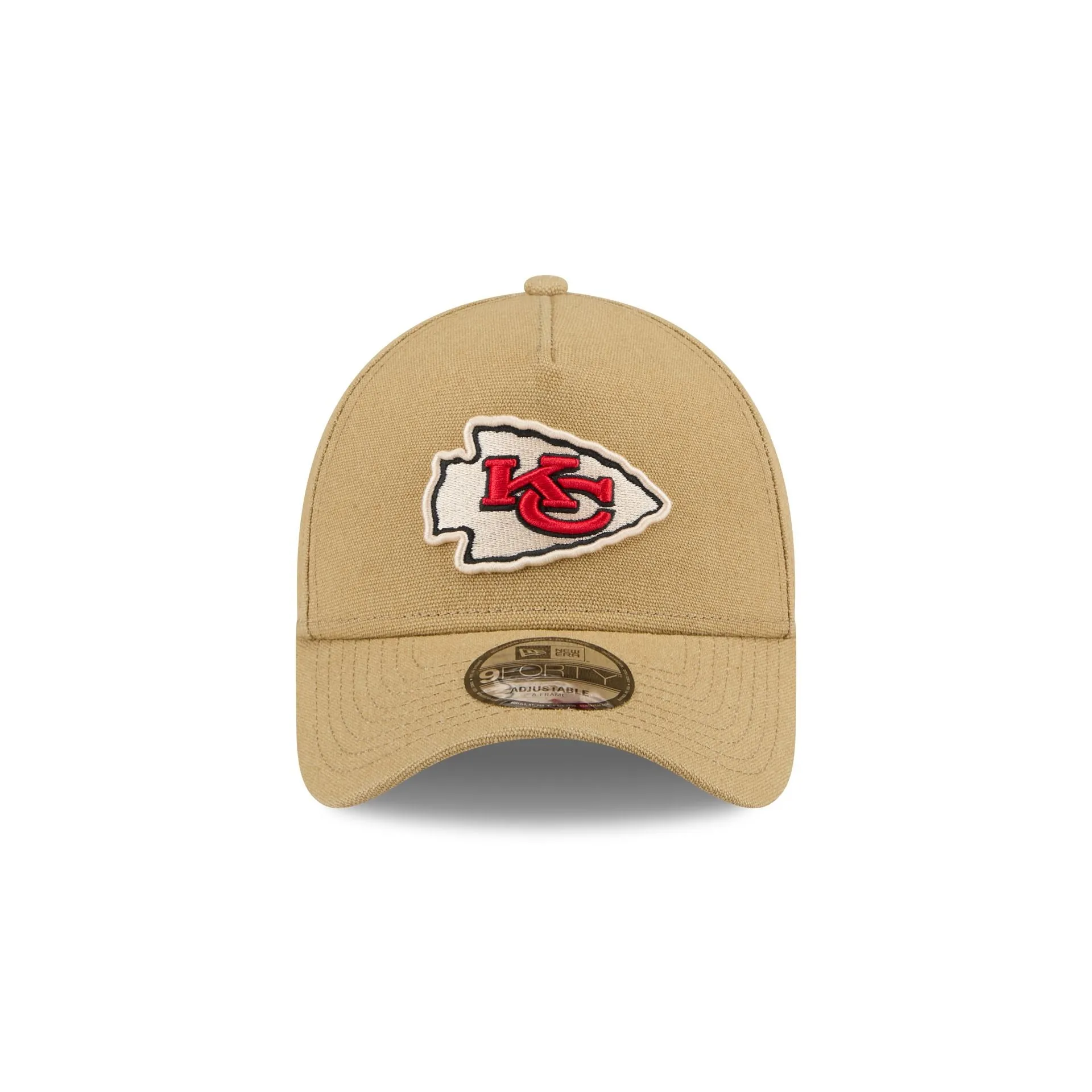 Kansas City Chiefs Logo Essentials Khaki 9FORTY A-Frame Snapback Hat sold by New Era product image thumbnail 2