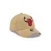 Chicago Bulls Logo Essentials Khaki 9FORTY A-Frame Snapback Hat sold by New Era