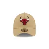 Chicago Bulls Logo Essentials Khaki 9FORTY A-Frame Snapback Hat sold by New Era