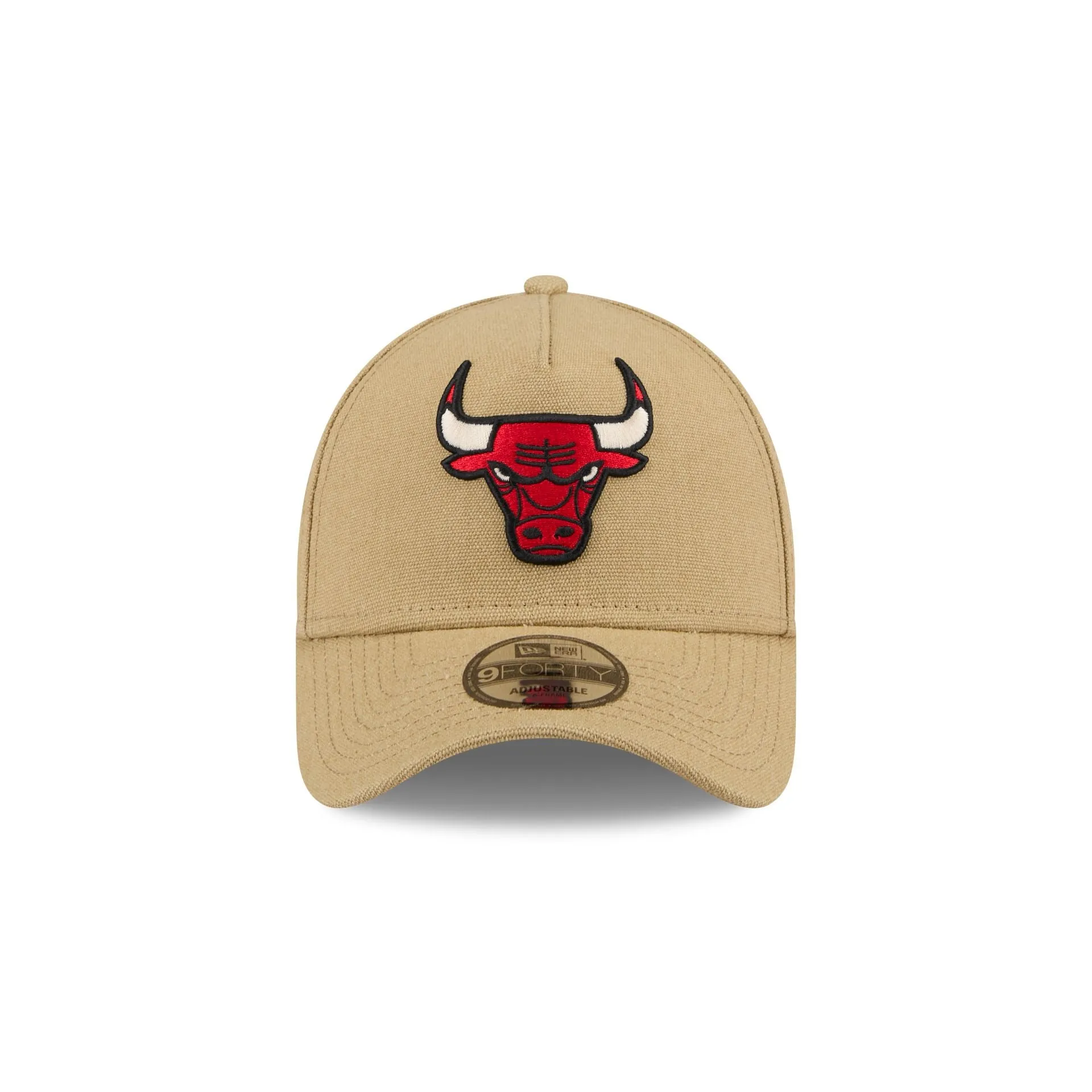 Chicago Bulls Logo Essentials Khaki 9FORTY A-Frame Snapback Hat sold by New Era product image thumbnail 2