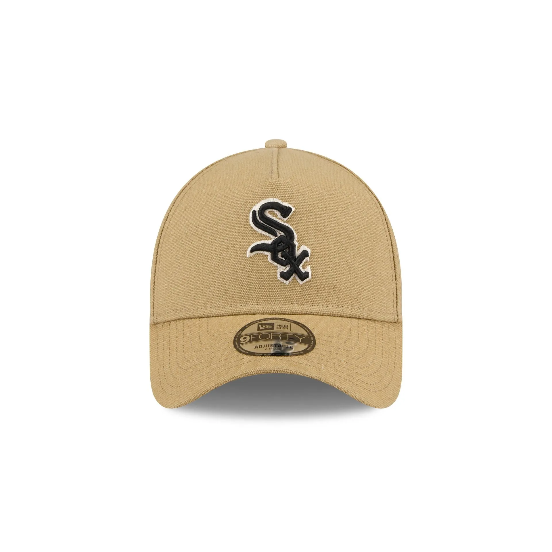 Chicago White Sox Logo Essentials Khaki 9FORTY A-Frame Snapback Hat sold by New Era product image thumbnail 2