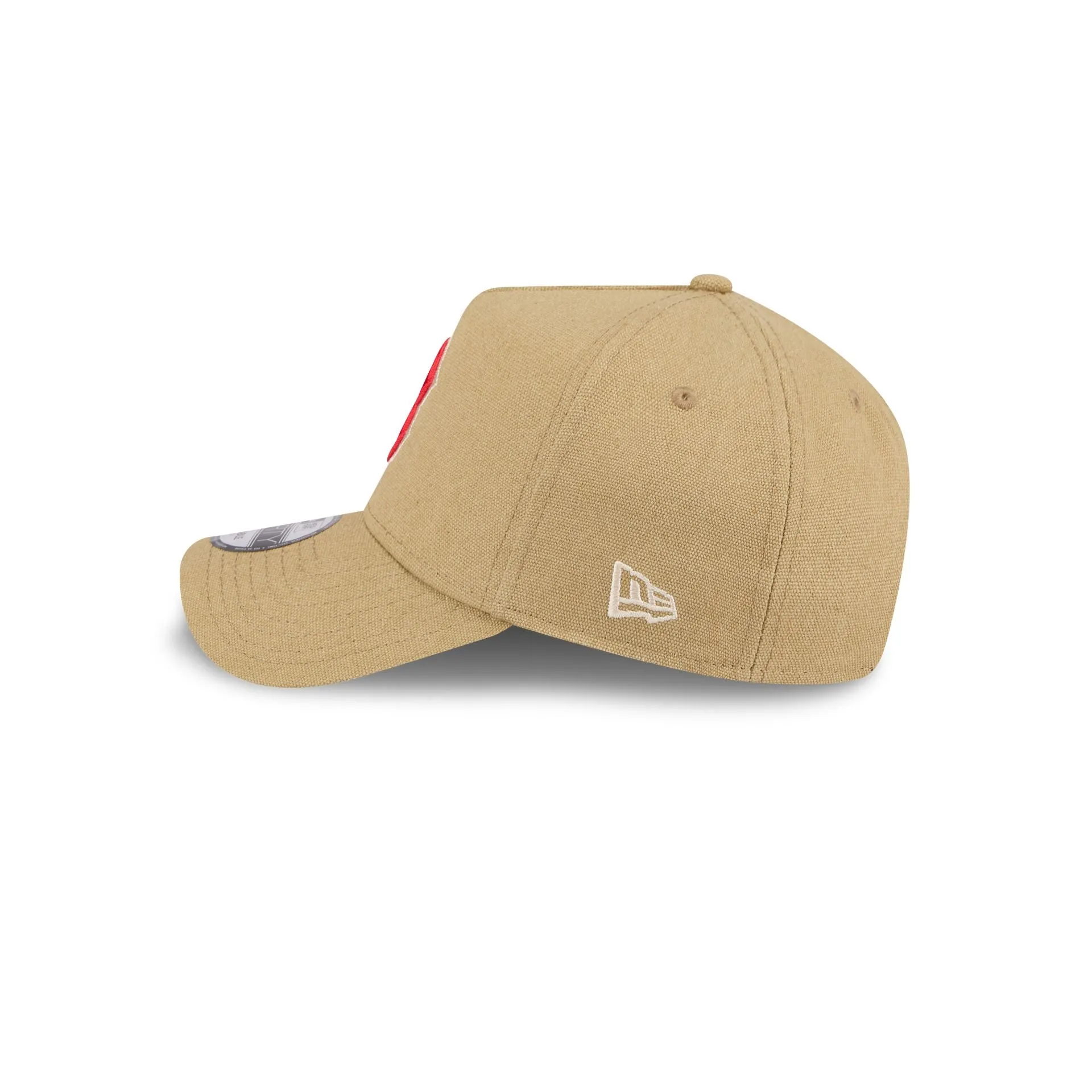 Boston Red Sox Logo Essentials Khaki 9FORTY A-Frame Snapback Hat sold by New Era product image thumbnail 4