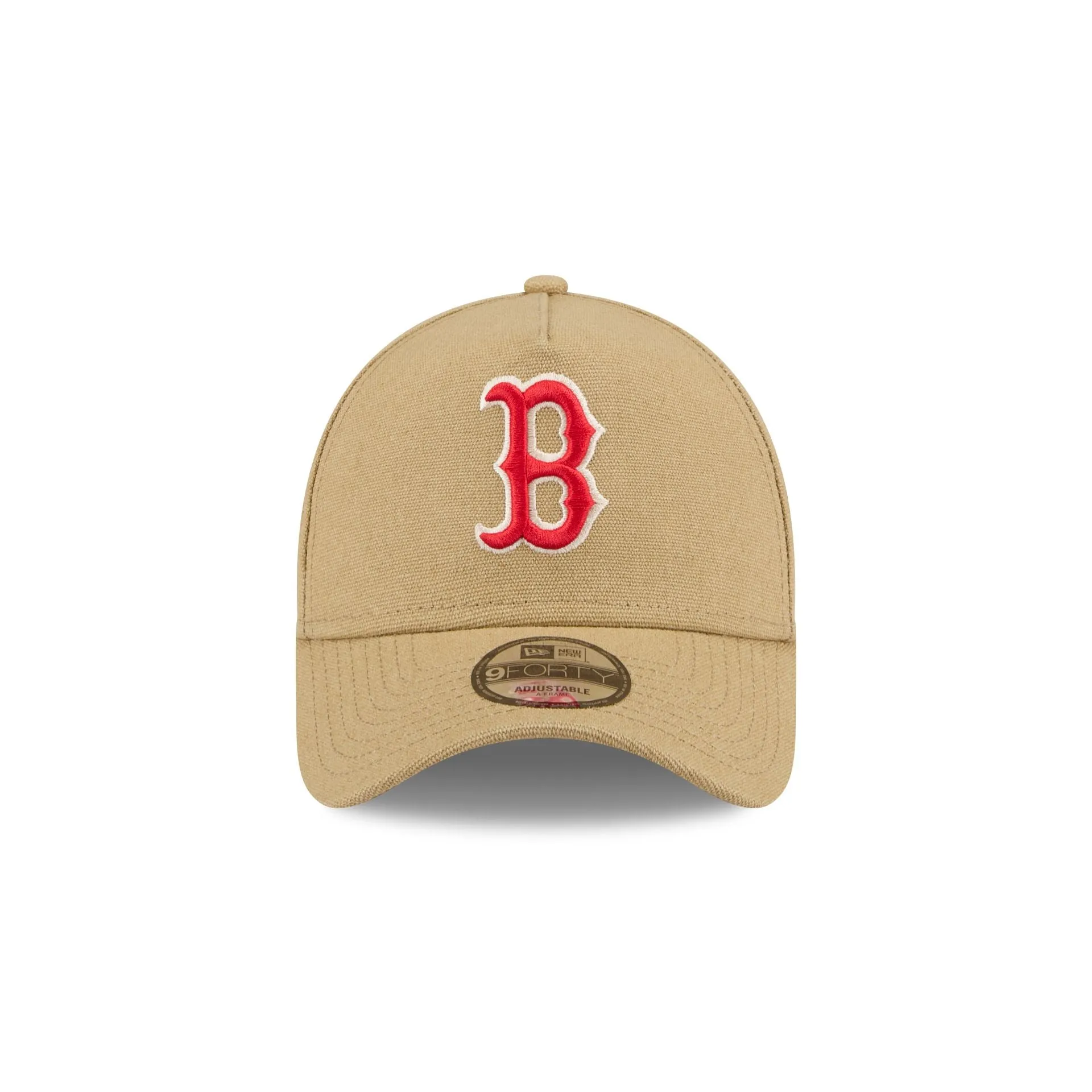 Boston Red Sox Logo Essentials Khaki 9FORTY A-Frame Snapback Hat sold by New Era product image thumbnail 2