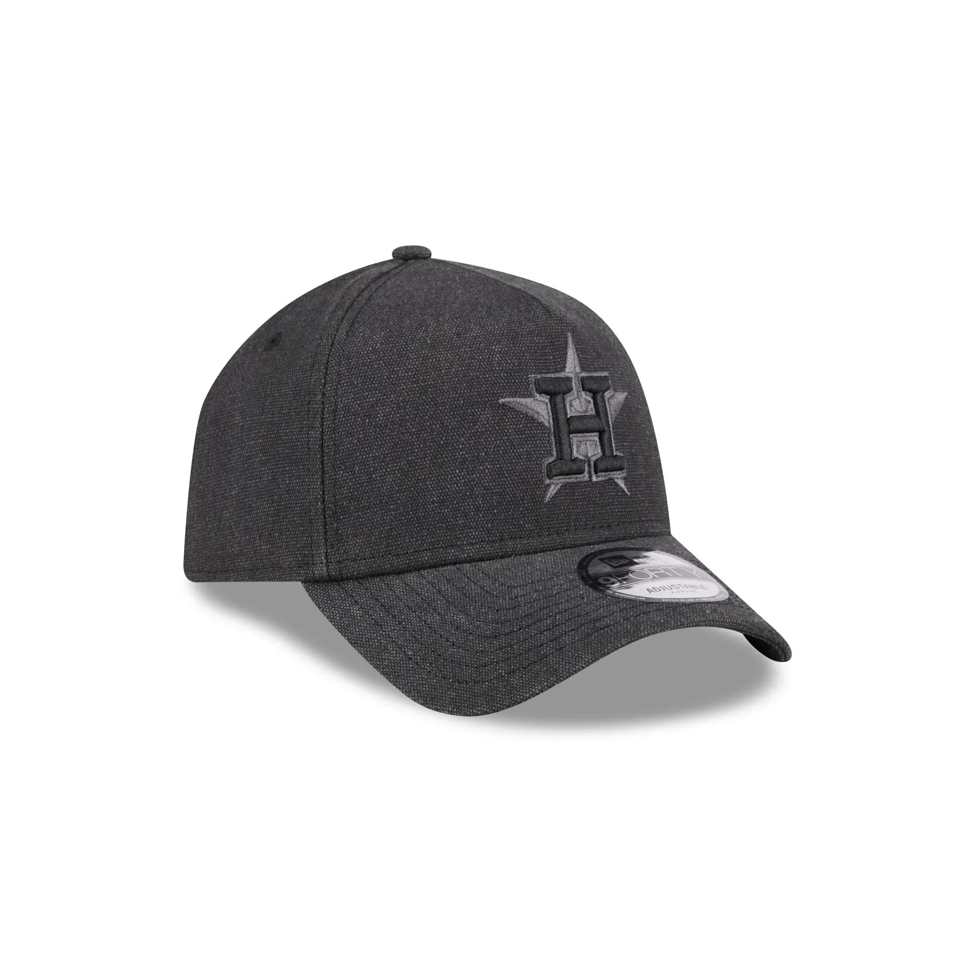 Houston Astros Logo Essentials Black 9FORTY A-Frame Snapback Hat sold by New Era product image thumbnail 3