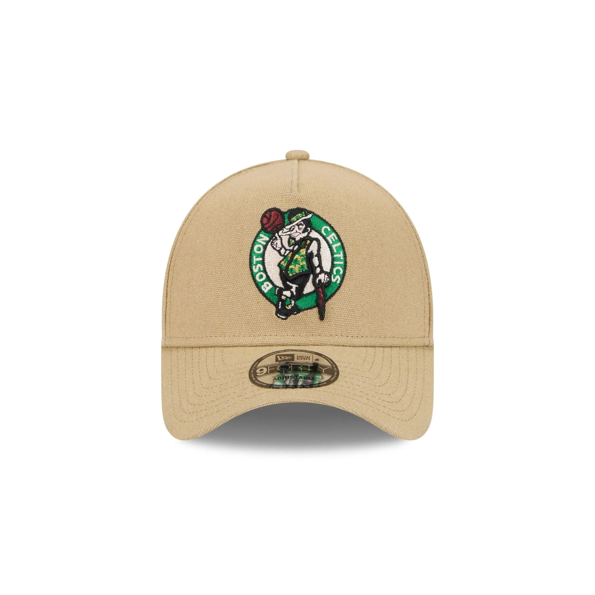 Boston Celtics Logo Essentials Khaki 9FORTY A-Frame Snapback Hat sold by New Era product image thumbnail 2