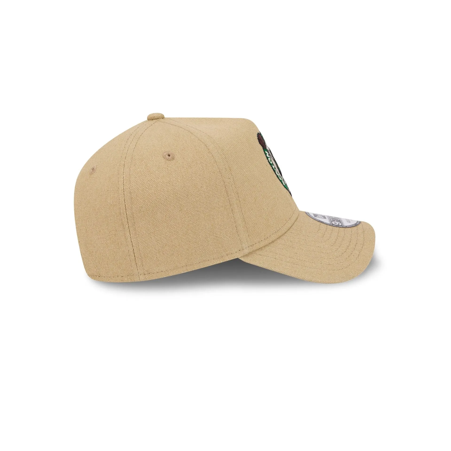 Boston Celtics Logo Essentials Khaki 9FORTY A-Frame Snapback Hat sold by New Era product image thumbnail 5