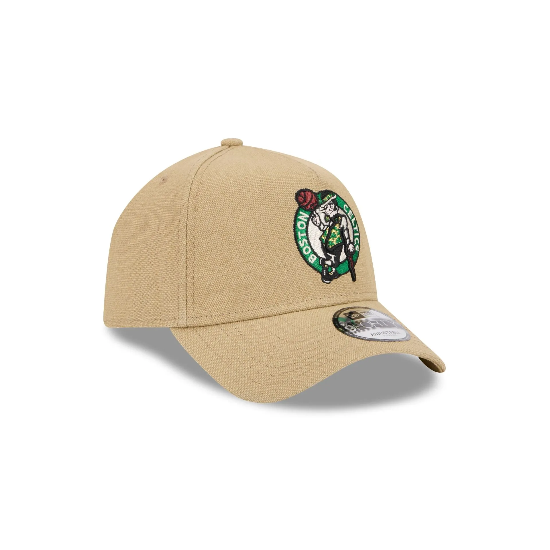 Boston Celtics Logo Essentials Khaki 9FORTY A-Frame Snapback Hat sold by New Era product image thumbnail 3