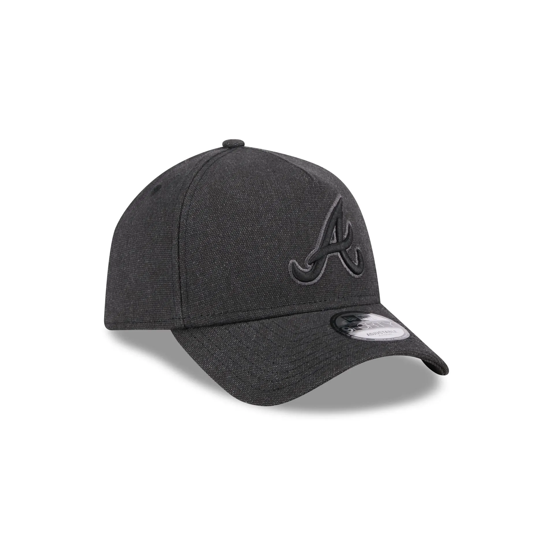 Atlanta Braves Logo Essentials Black 9FORTY A-Frame Snapback Hat sold by New Era product image thumbnail 3