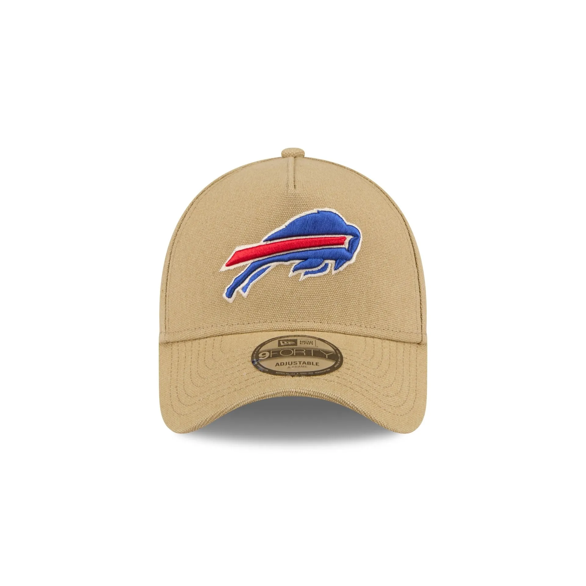 Buffalo Bills Logo Essentials Khaki 9FORTY A-Frame Snapback Hat sold by New Era product image thumbnail 2