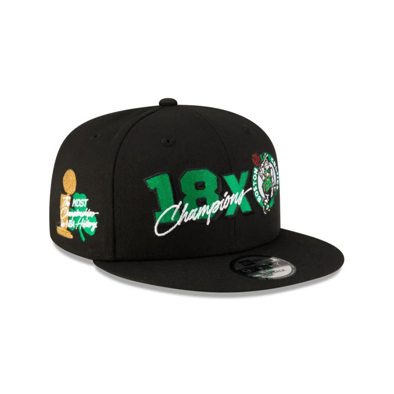 Boston Celtics 18x Champs 9FIFTY Snapback Hat sold by New Era