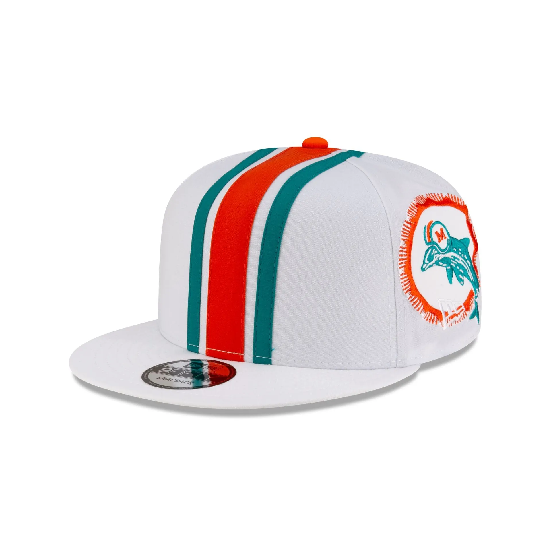Miami Dolphins Historic Helmet Pack 9FIFTY Snapback Hat sold by New Era