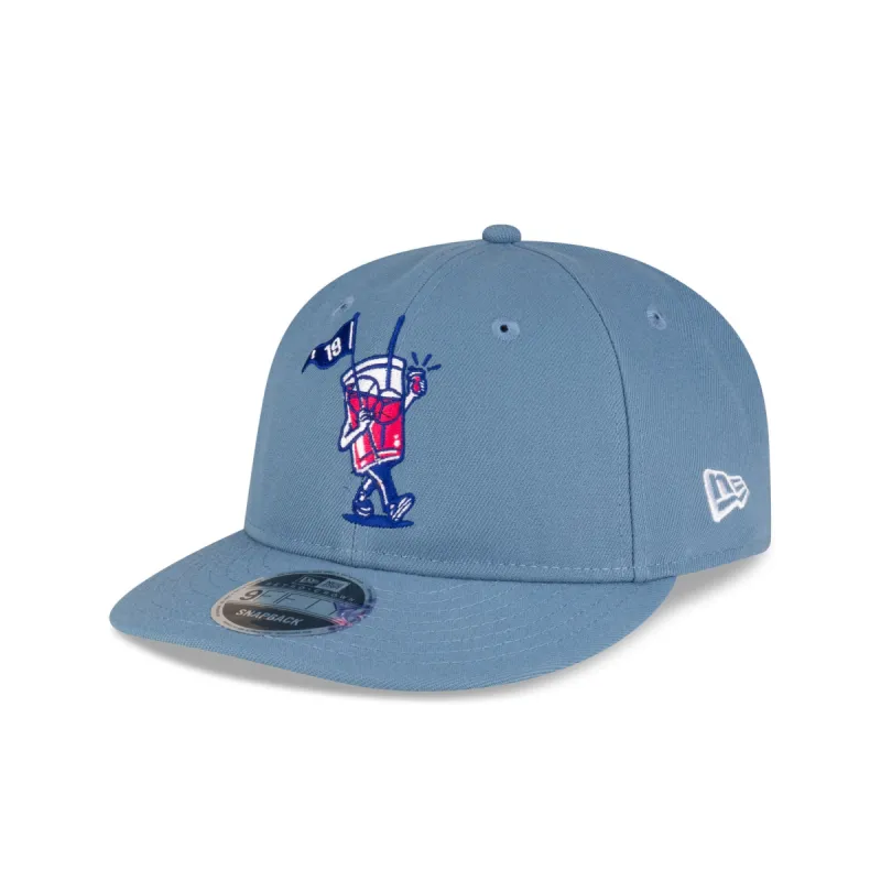 Fade Golf Blue Retro Crown 9FIFTY Snapback Hat sold by New Era