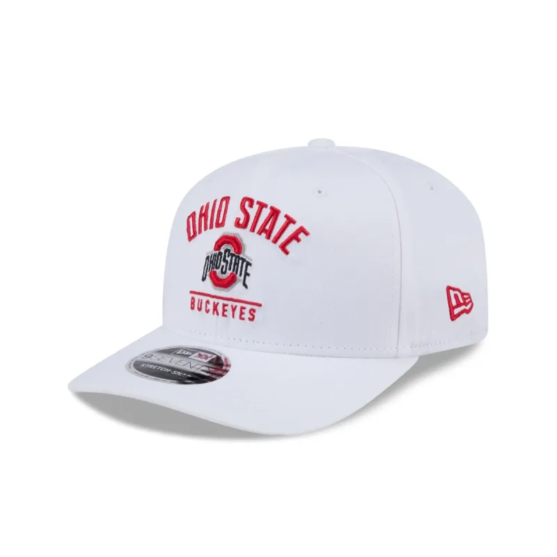Ohio State Buckeyes Optic White 9SEVENTY Stretch-Snap Hat made by New Era