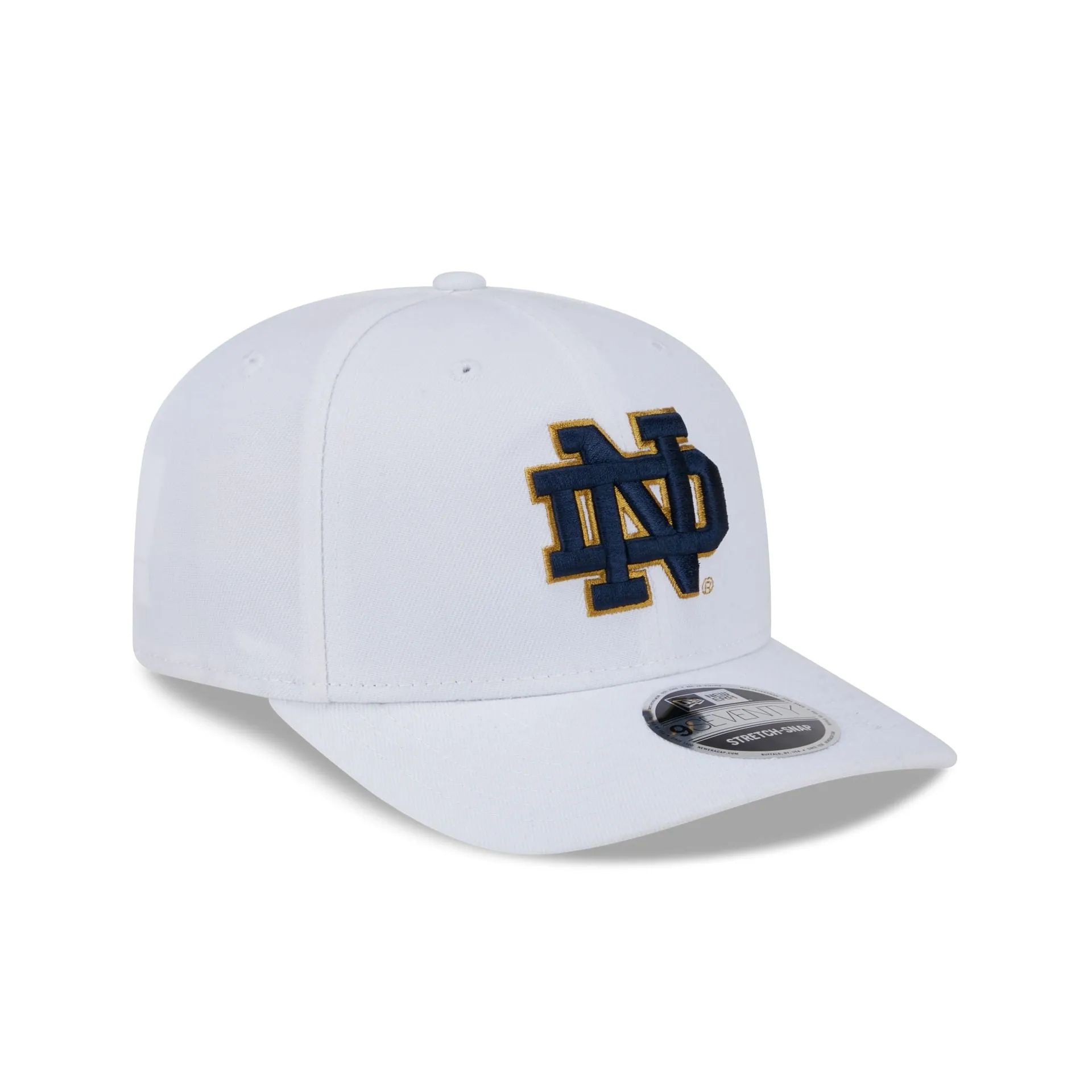 Notre Dame Fighting Irish White 9SEVENTY Stretch-Snap Hat sold by New Era product image thumbnail 3