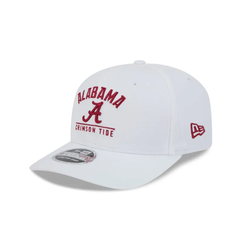 Alabama Crimson Tide Optic White 9SEVENTY Stretch-Snap Hat sold by New Era