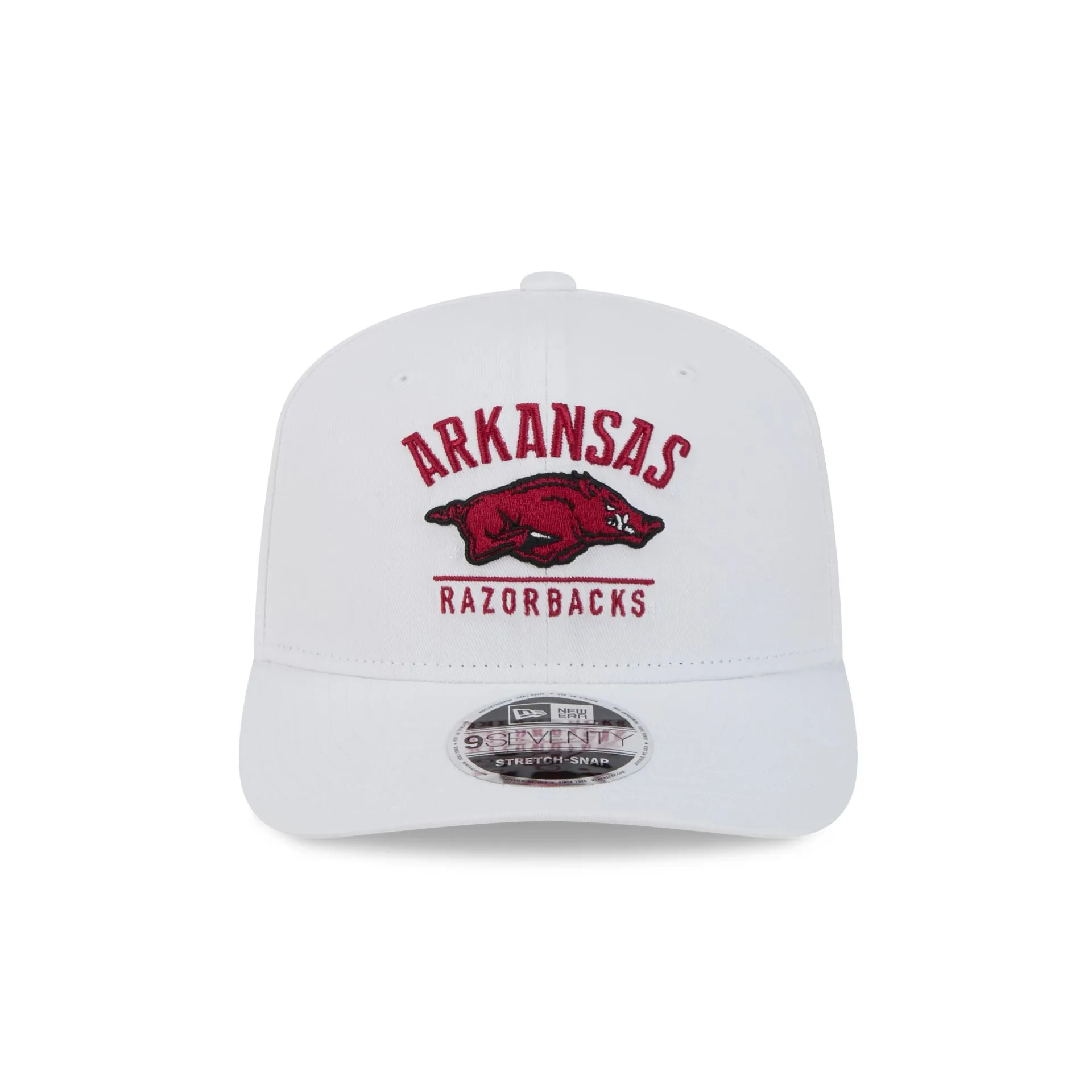 Arkansas Razorbacks Optic White 9SEVENTY Stretch-Snap Hat sold by New Era product image thumbnail 2