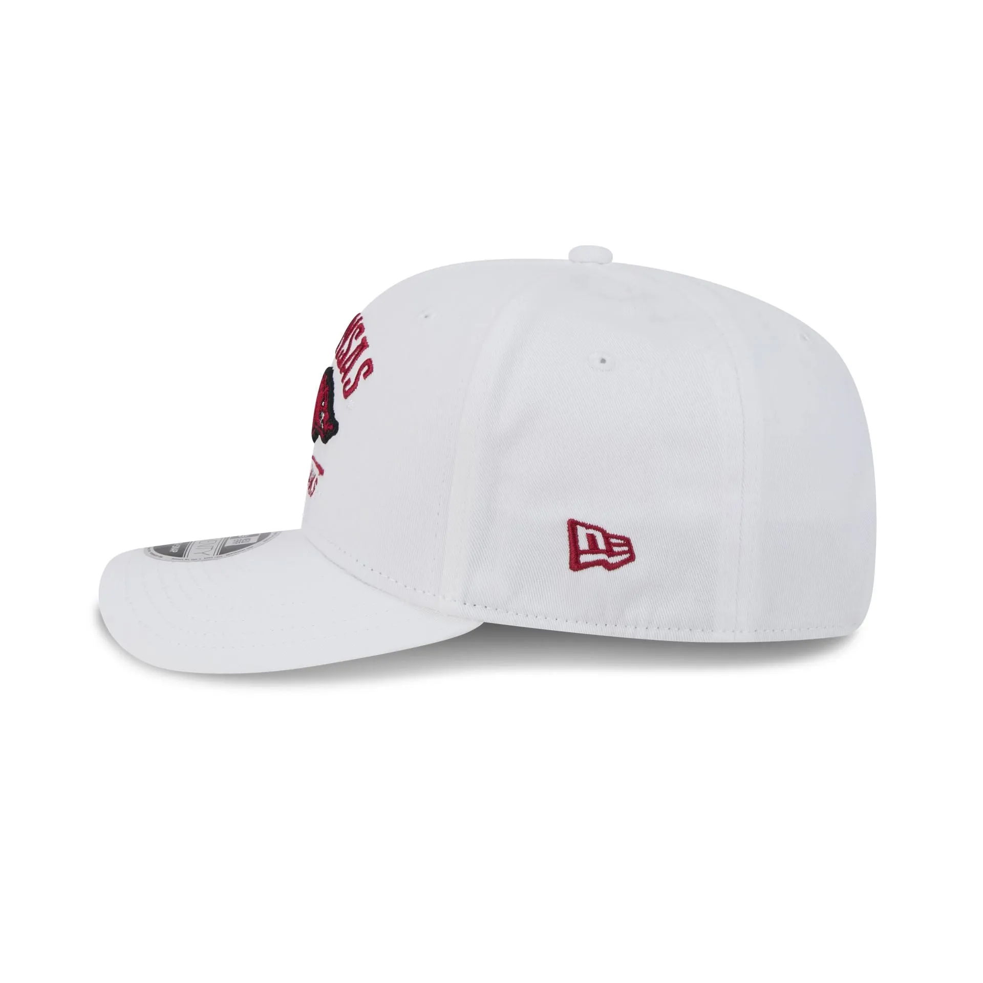 Arkansas Razorbacks Optic White 9SEVENTY Stretch-Snap Hat sold by New Era product image thumbnail 4
