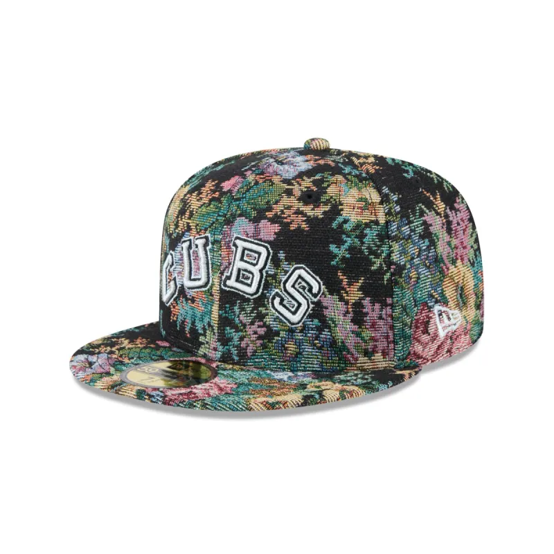 Chicago Cubs Jacquard Pattern 59FIFTY Fitted Hat sold by New Era