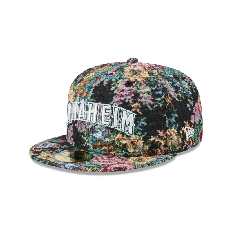 Los Angeles Angels Jacquard Pattern 59FIFTY Fitted Hat sold by New Era
