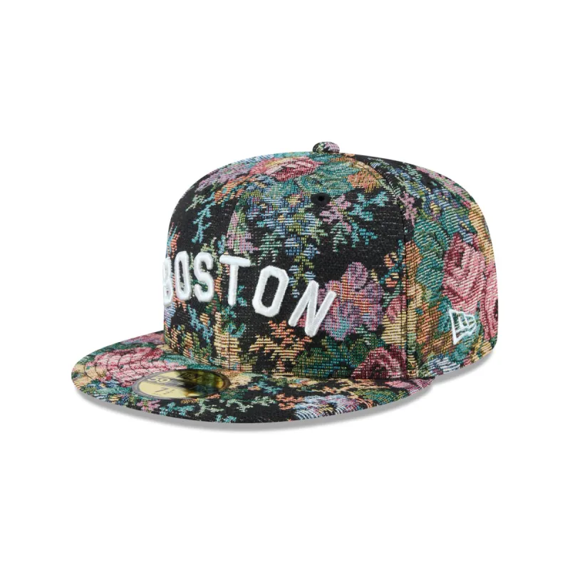 Boston Red Sox Jacquard Pattern 59FIFTY Fitted Hat sold by New Era