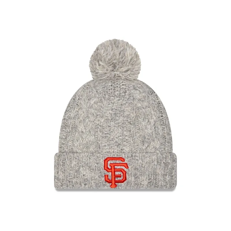 San Francisco Giants Shimmer Pom Knit Hat sold by New Era