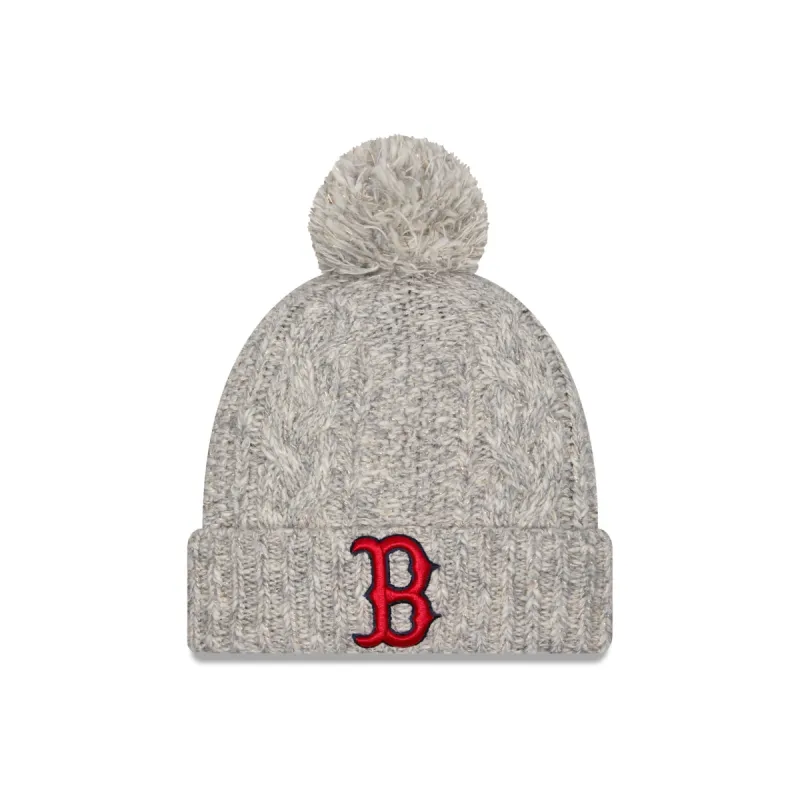 Boston Red Sox Shimmer Pom Knit Hat sold by New Era