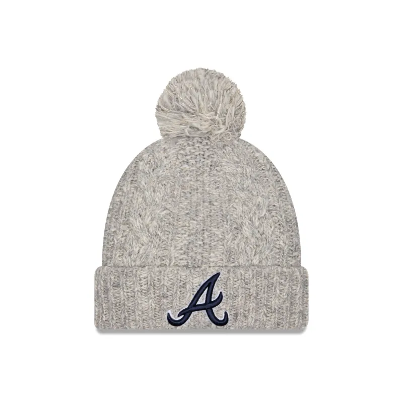 Atlanta Braves Shimmer Pom Knit Hat sold by New Era