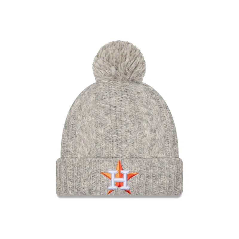 Houston Astros Shimmer Pom Knit Hat sold by New Era