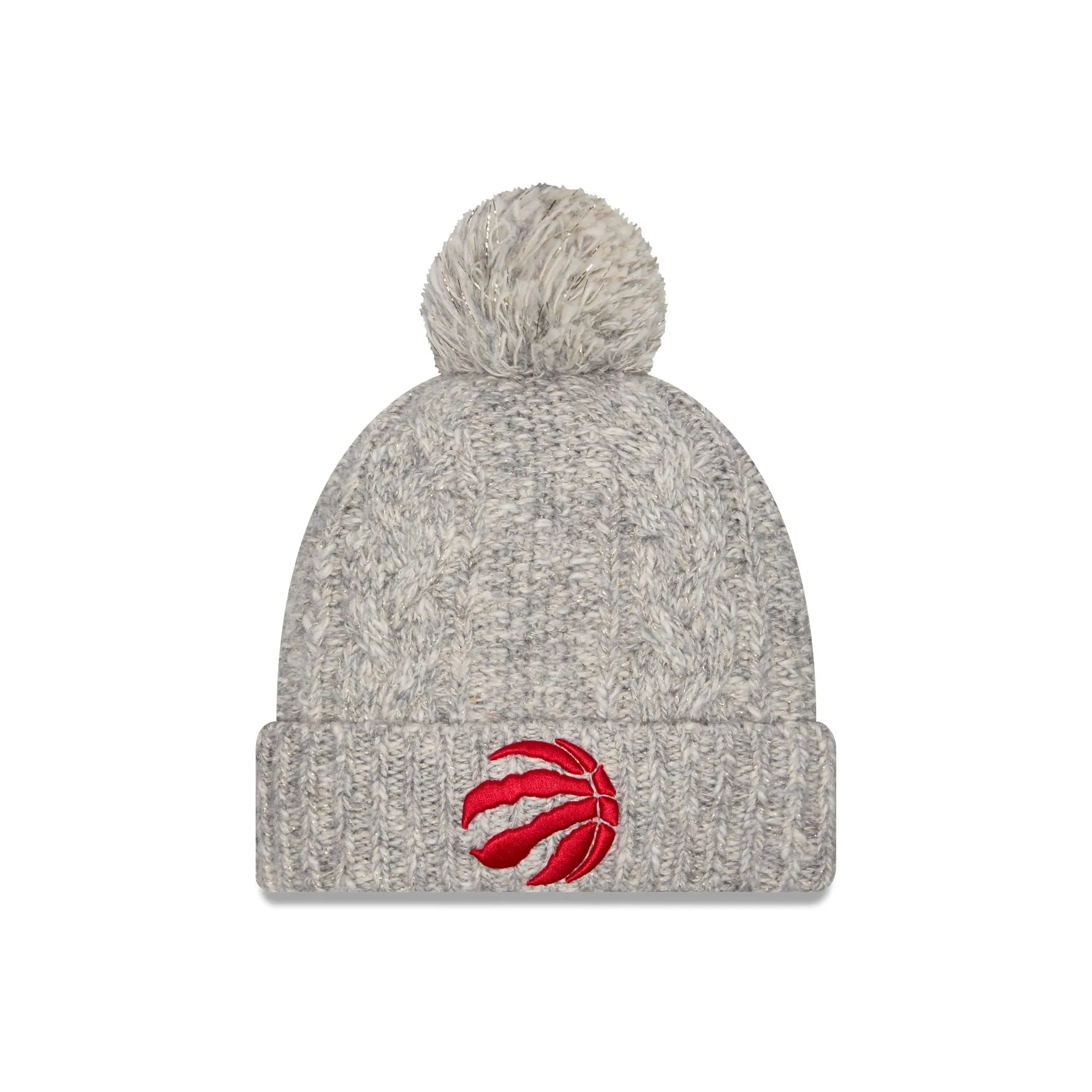 Toronto Raptors Shimmer Pom Knit Hat sold by New Era