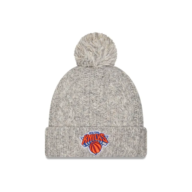 New York Knicks Shimmer Pom Knit Hat sold by New Era