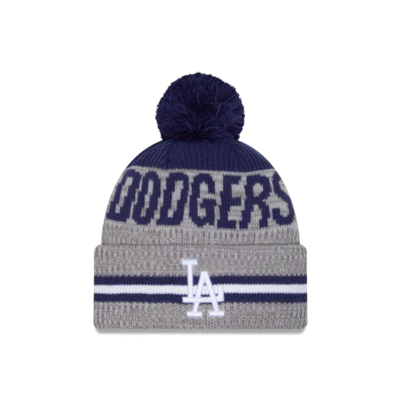 Los Angeles Dodgers Runner Pom Knit Hat sold by New Era