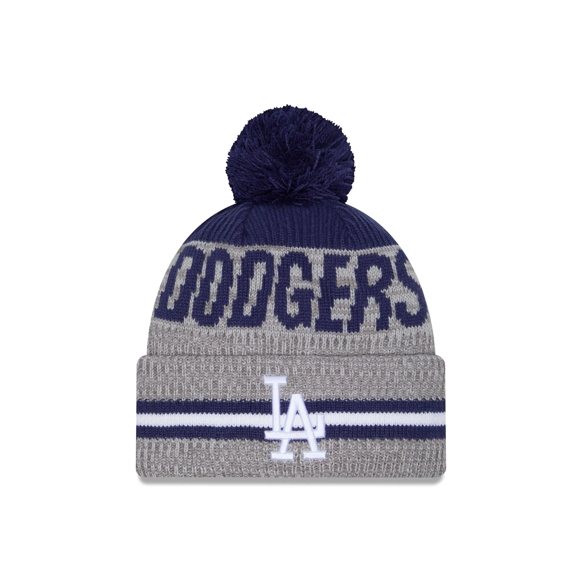 Los Angeles Dodgers Runner Pom Knit Hat sold by New Era