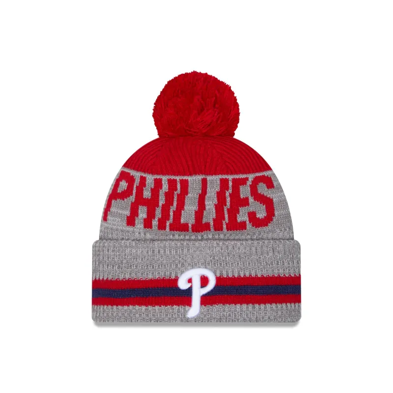Philadelphia Phillies Runner Pom Knit Hat sold by New Era