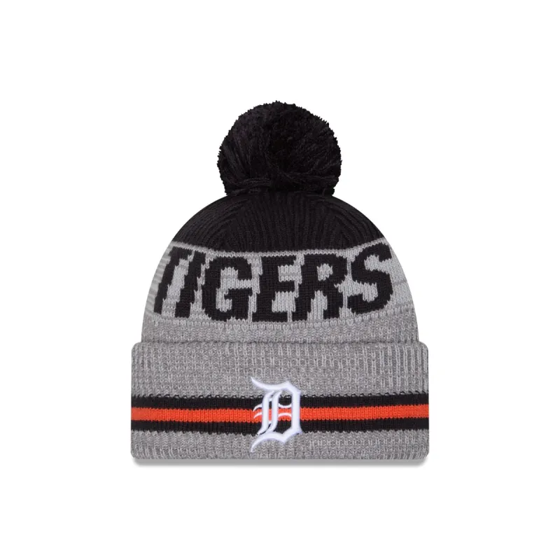 Detroit Tigers Runner Pom Knit Hat sold by New Era