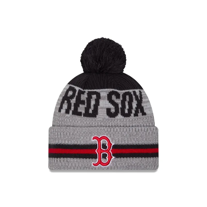 Boston Red Sox Runner Pom Knit Hat sold by New Era