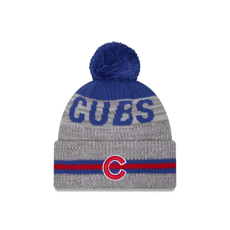Chicago Cubs Runner Pom Knit Hat sold by New Era