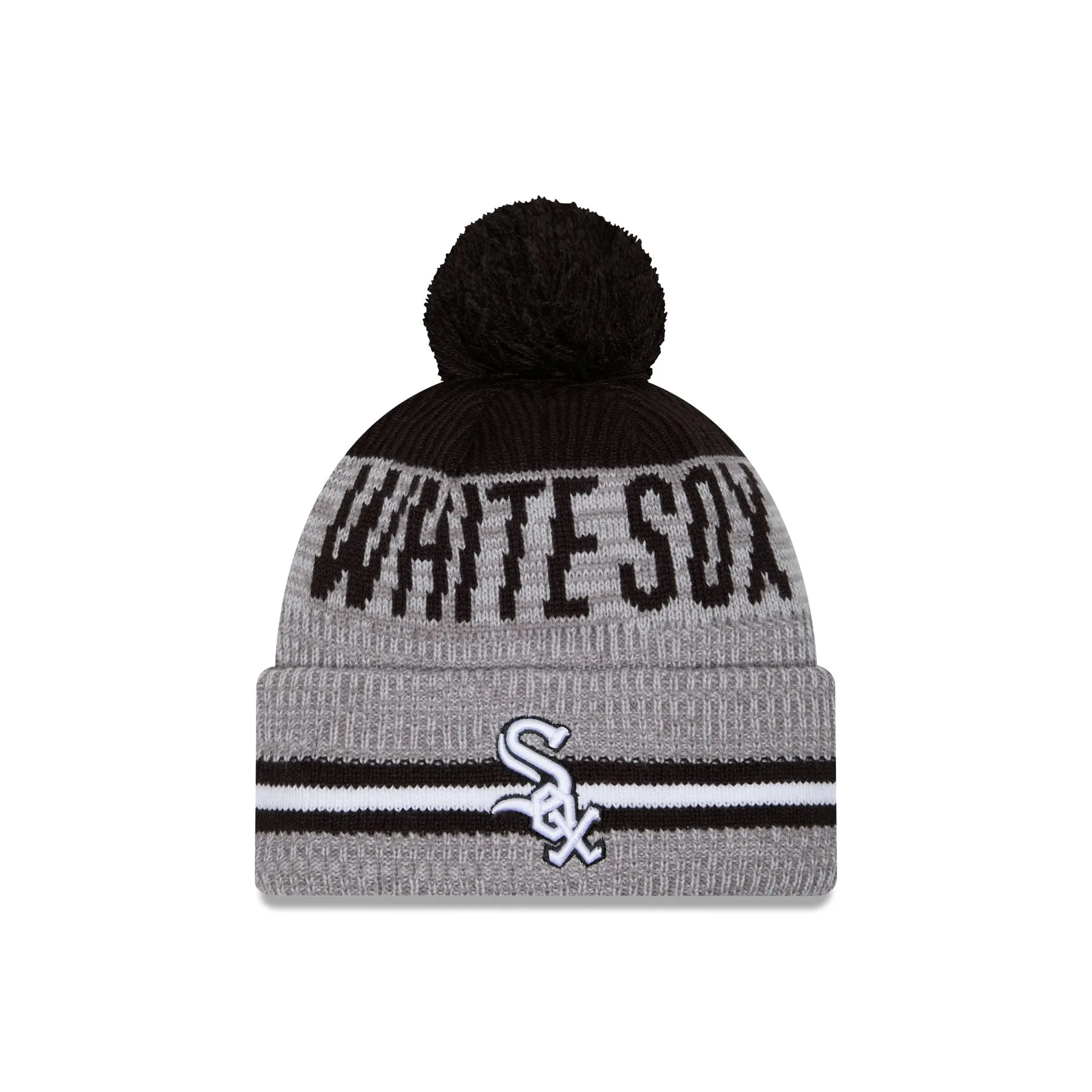 Chicago White Sox Runner Pom Knit Hat sold by New Era