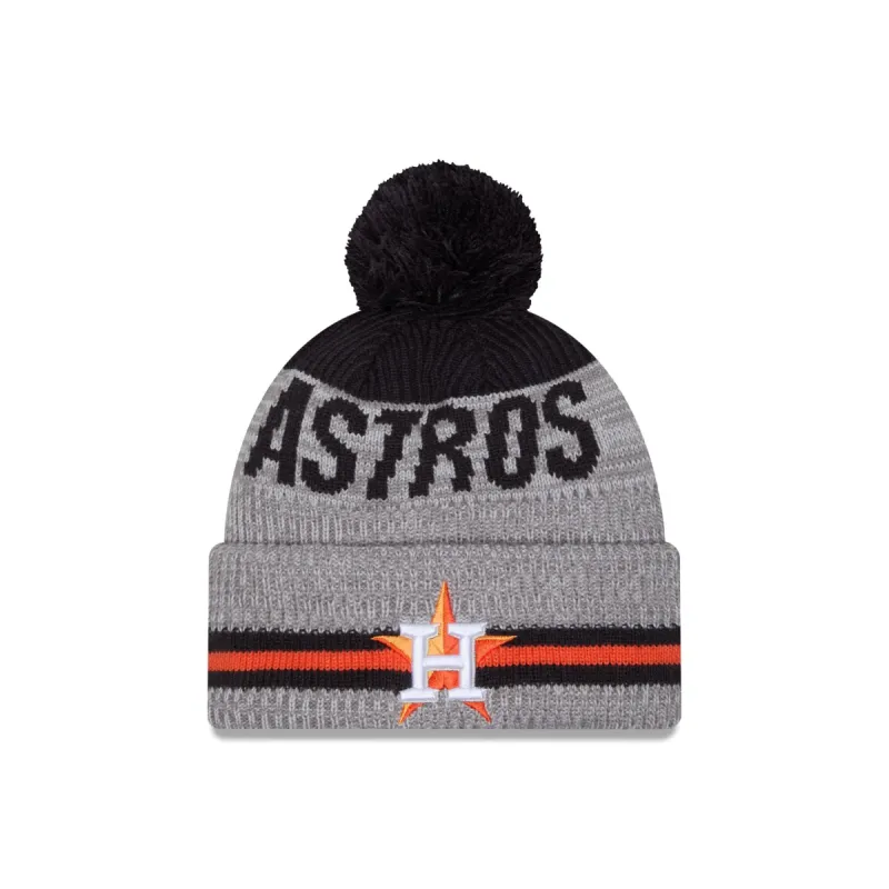 Houston Astros Runner Pom Knit Hat sold by New Era