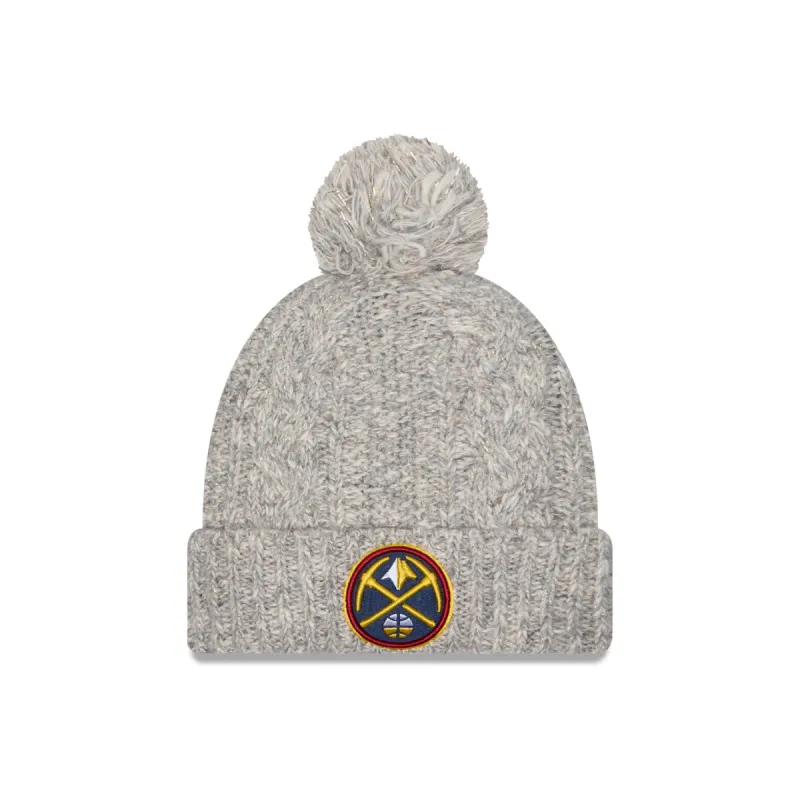 Denver Nuggets Shimmer Pom Knit Hat sold by New Era