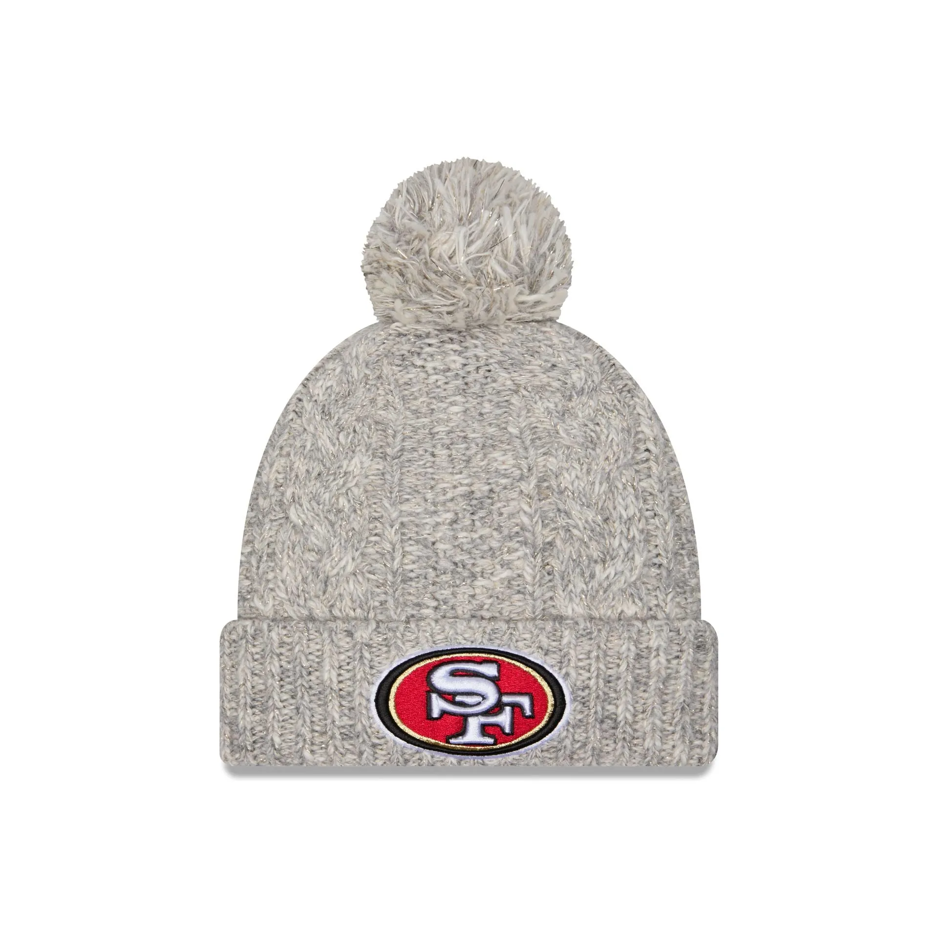 San Francisco 49ers Shimmer Pom Knit Hat sold by New Era