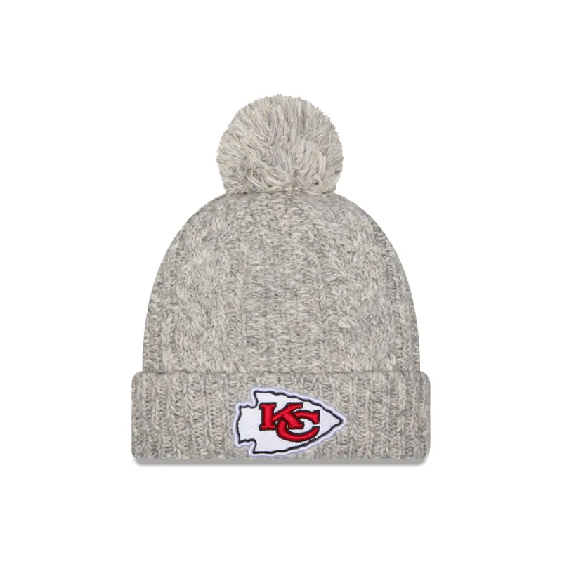 Kansas City Chiefs Shimmer Pom Knit Hat sold by New Era