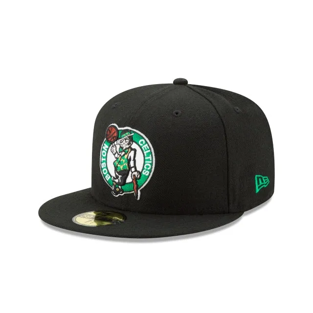Boston Celtics Team Color Black 59FIFTY Fitted Hat sold by New Era