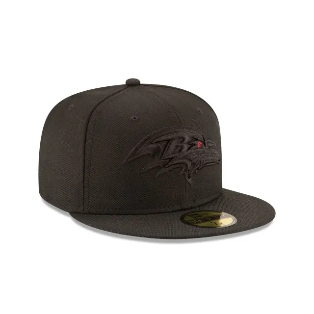 Baltimore Ravens Black On Black 59FIFTY Fitted Hat sold by New Era product image thumbnail 3