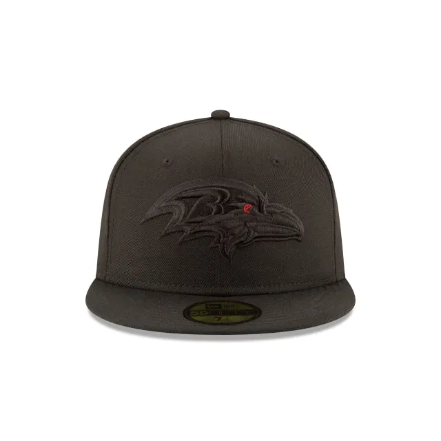 Baltimore Ravens Black On Black 59FIFTY Fitted Hat sold by New Era product image thumbnail 2