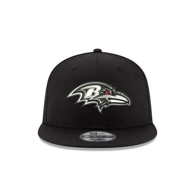 Baltimore Ravens Black and White 9FIFTY Snapback Hat sold by New Era product image thumbnail 2