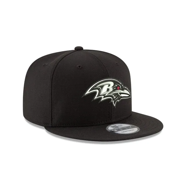 Baltimore Ravens Black and White 9FIFTY Snapback Hat sold by New Era product image thumbnail 3