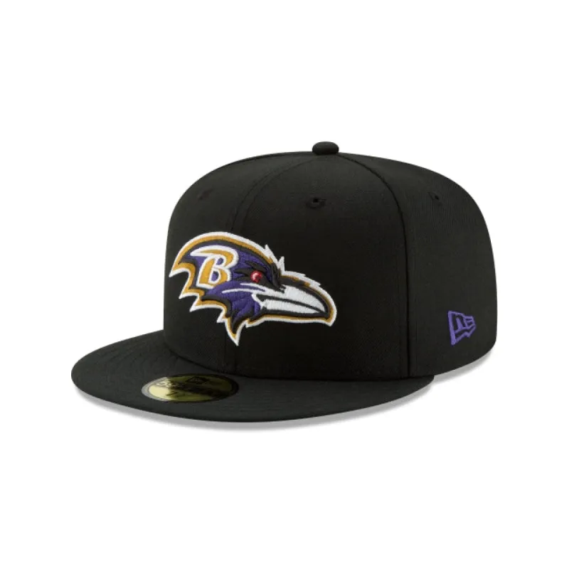 Baltimore Ravens Black 59FIFTY Fitted Hat sold by New Era